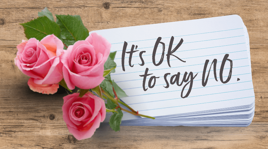 It is OK to say no when journaling for self-compassion